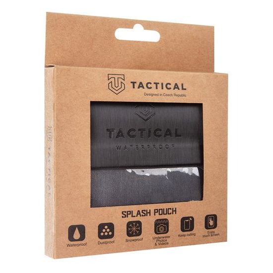 Vodotesné puzdro na mobilný telefón - univerzálne čierne puzdro Tactical Splash Pouch L/XL