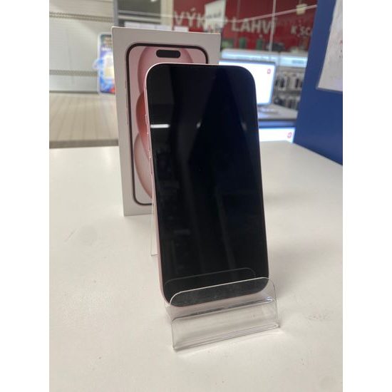 Apple iPhone 15 128GB růžový - použitý (A+)