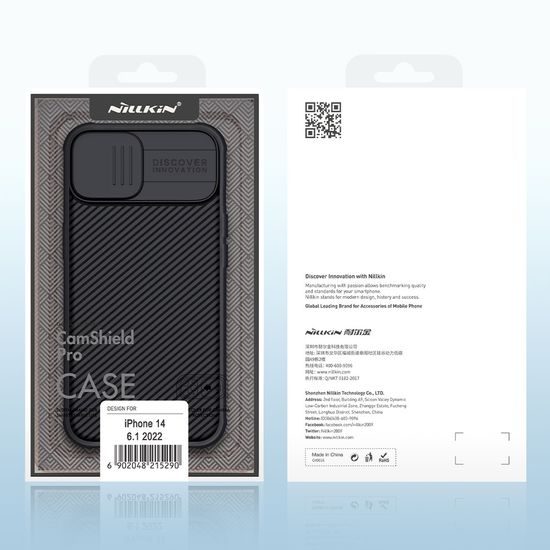 Obal / kryt na Apple iPhone 14 Pro Max černý s krytkou fotoaparátů - Nillkin CamShield Pro