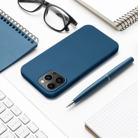 Obal / kryt na Apple iPhone 16 Pro Max modrý - SILICONE Case