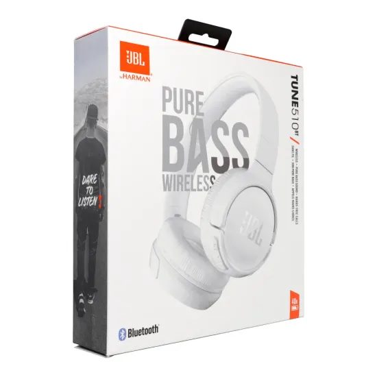 Bezdrátová sluchátka JBL Tune 510BT - bílá