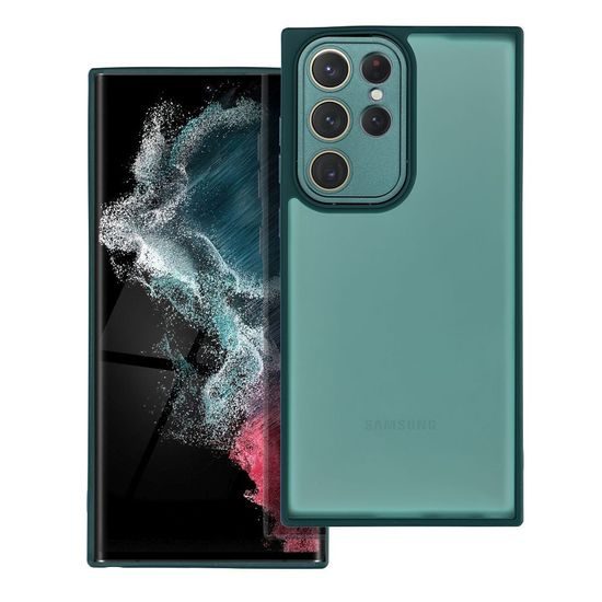 Obal / kryt na Samsung Galaxy S22 Ultra zelené - VARIETE