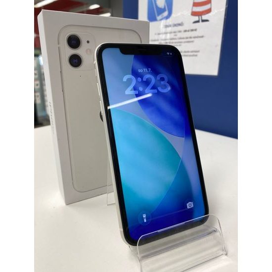 Apple iPhone 11 128GB - bílý použitý - (A-)