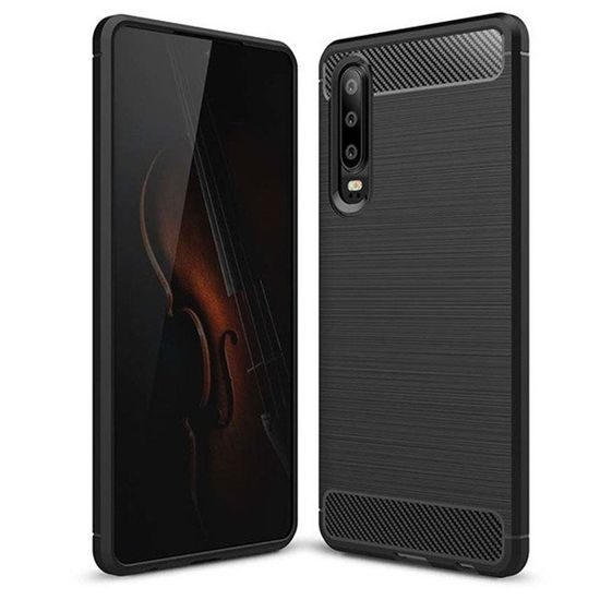 Obal / kryt pre Huawei P30 čierny - Forcell CARBON