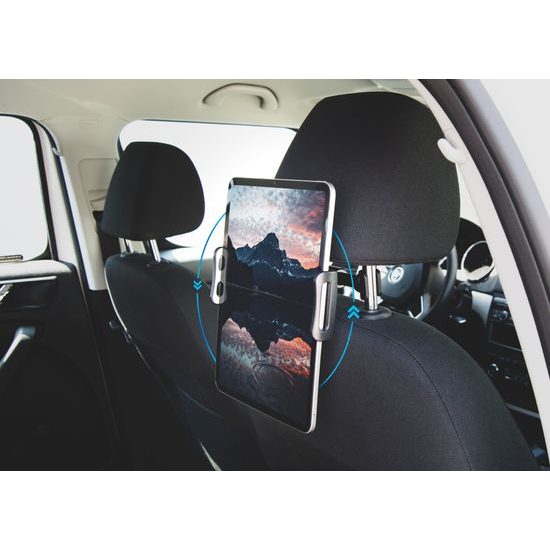 Držiak na tablet s držiakom na opierku hlavy, čierny - FIXED Tab Passenger