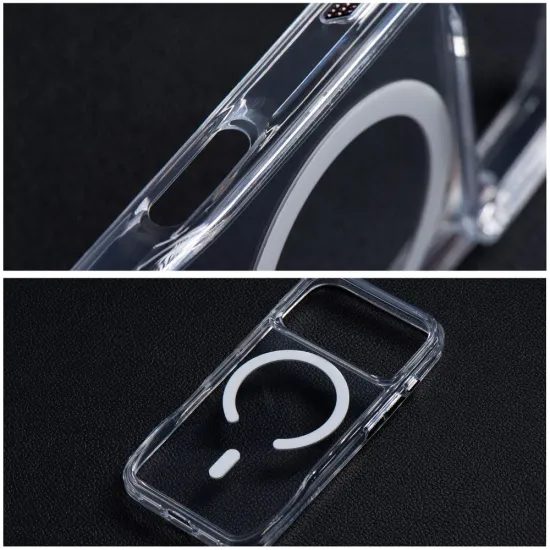 Obal / kryt na Apple iPhone 17 Pro transparentní - MagSafe Roar Slim Defender