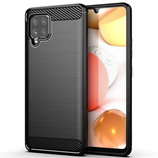 Obal / kryt pre Samsung Galaxy A42 5G čierny - Forcell CARBON Case