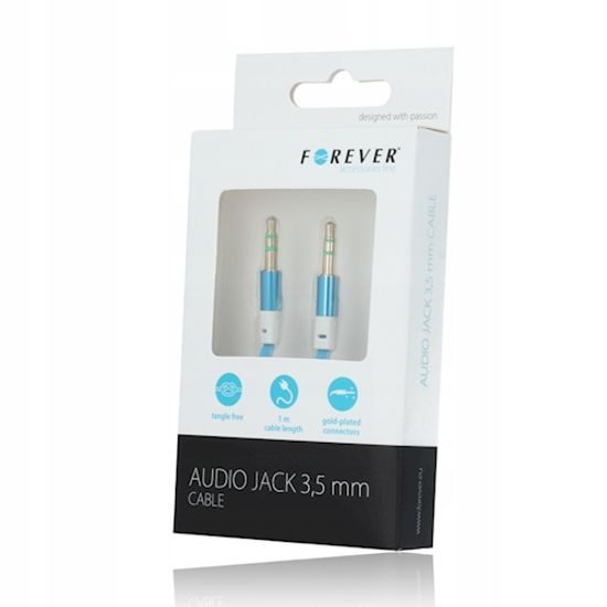 Adapter 3.5mm / 3.5mm modrý