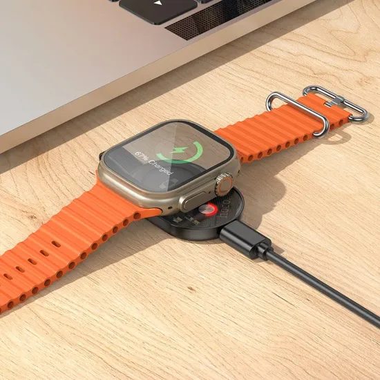Bezdrátová nabíječka pro Apple Watch a Samsung Galaxy Watch 2.5W - černá