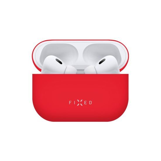 Ultratenké silikonové pouzdro FIXED Silky pro Apple AirPods Pro 2/Pro 2 (USB-C), červené