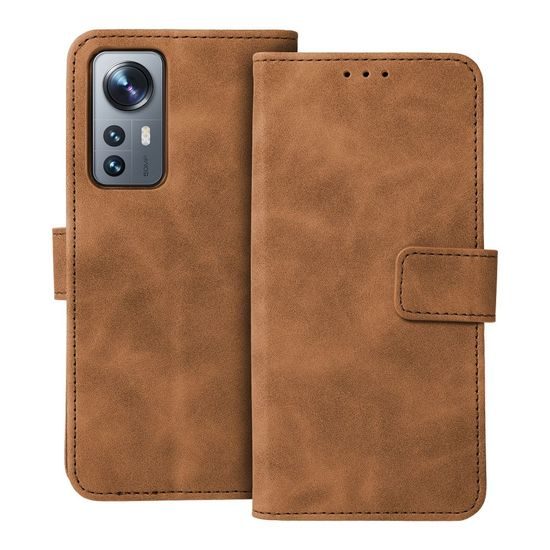Puzdro / obal na Xiaomi 12 / 12X hnedé - kniha TENDER Book