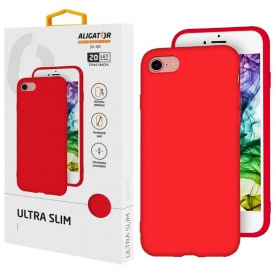 Obal / kryt pre Samsung Galaxy A70 červený - Aligator Ultra Slim