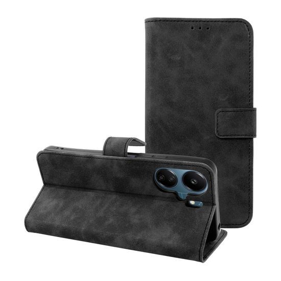 Pouzdro / obal na Xiaomi Redmi 13C černé - knížkové TENDER Book