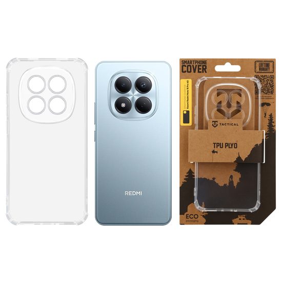 Obal / kryt na Xiaomi Redmi Note 15 Pro 4G Transparentní - Tactical TPU Plyo