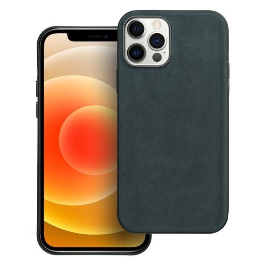 Obal / kryt na Apple iPhone 12 / 12 Pro zelený - Woven Mag Cover
