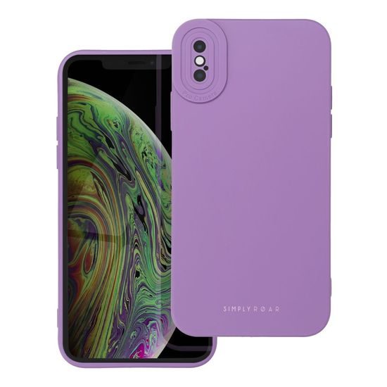 Obal / kryt na Apple iPhone XS fialové - Roar Luna Case