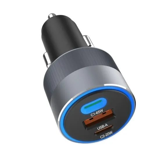 Nabíječka do auta 85W PD+QC4.0+SAM SFC2.0, 2xUSB C+USB A - FORCELL F-ENERGY