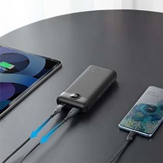 Powerbanka 20000mAh PD QC3.0 2A 20W černá - VEGER L20S