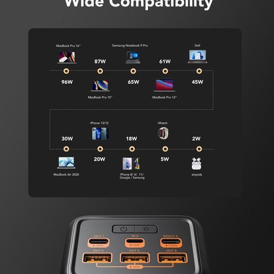 Power Bank VEGER Tank Lite - 56 000mAh černá