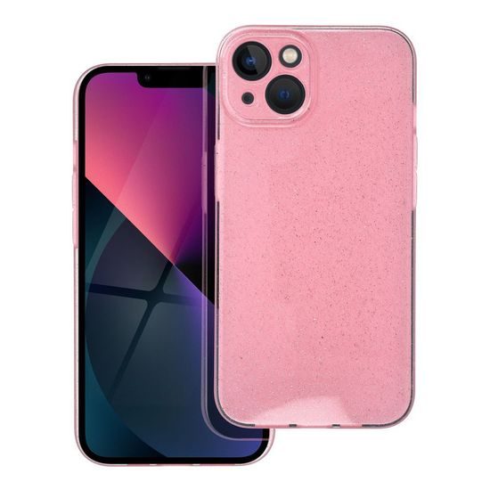 Obal / kryt na Apple iPhone 13 růžový - CLEAR CASE 2mm BLINK