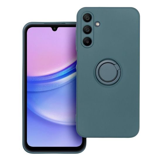 Obal / kryt na Samsung Galaxy A15 5G zelený - Silicone Ring