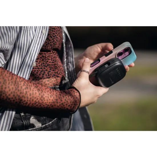 Powerbanka MagSafe PD3.1 QC3.0 3A 22,5W 10000 mAh, vysouvací kabel černá - FORCELL