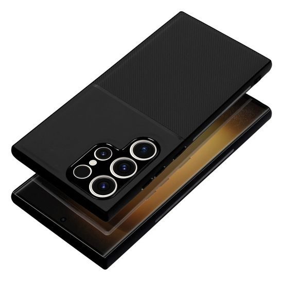Obal / kryt na Samsung Galaxy S23 Ultra čierny - Forcell NOBLE