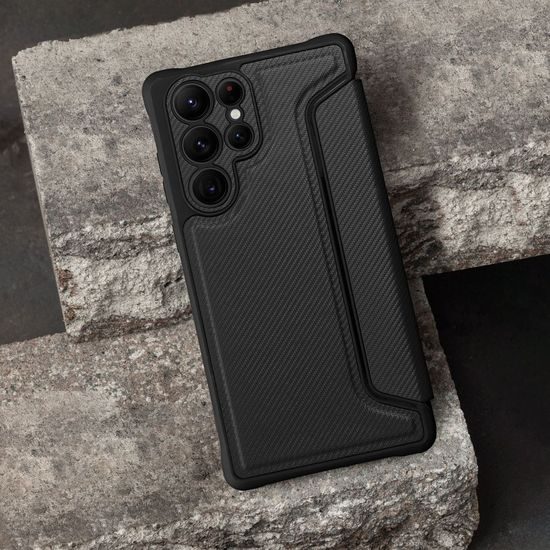 Puzdro / obal na Samsung Galaxy A33 5G čierne - kniha Razor