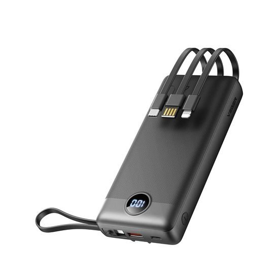 Powerbanka C20 20 000mAh (Micro + Typ C + Lightning) černá - VEGER