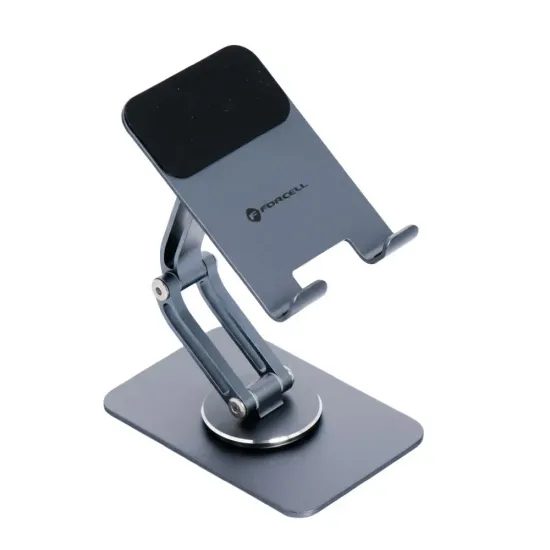 Skládací držák na stůl pro telefon / tablet šedý - Forcell F-Grip Fold Stand 2