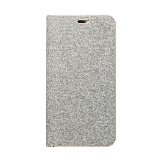 Pouzdro / obal na Xiaomi Redmi Note 14 4G stříbrný - knížkový Luna Book Gold