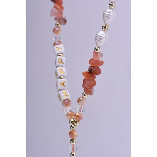 Přívěsek na telefon oranžový - délka 44cm