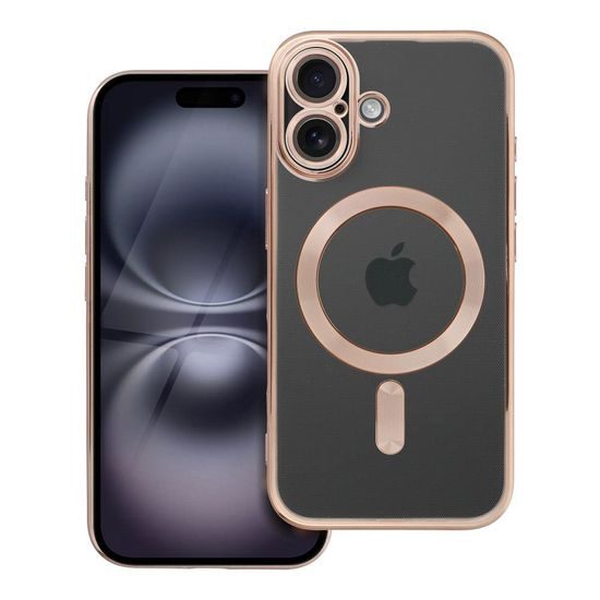 Obal / kryt na Apple iPhone 16 hnědý - Electro Mag Cover Case