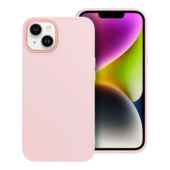 Obal / kryt na Apple iPhone 13 růžový - Frame Case