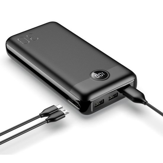 Powerbanka 30000mAh PD QC3.0 20W černá - VEGER L30