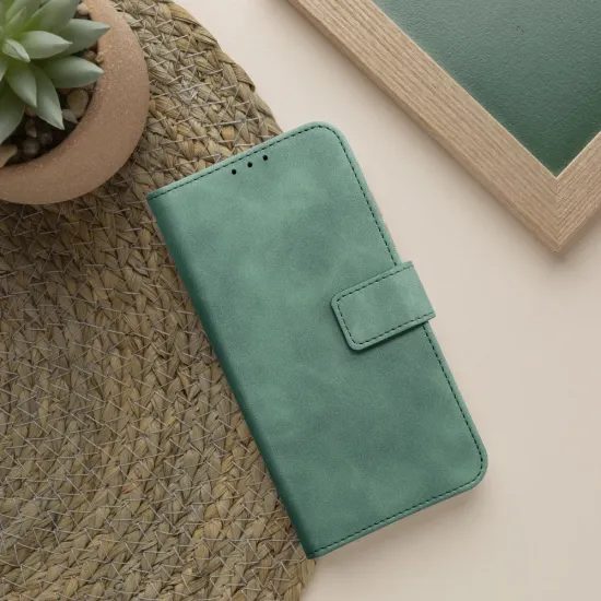 Pouzdro / obal na Samsung Galaxy A57 5G zelené - knížkové TENDER