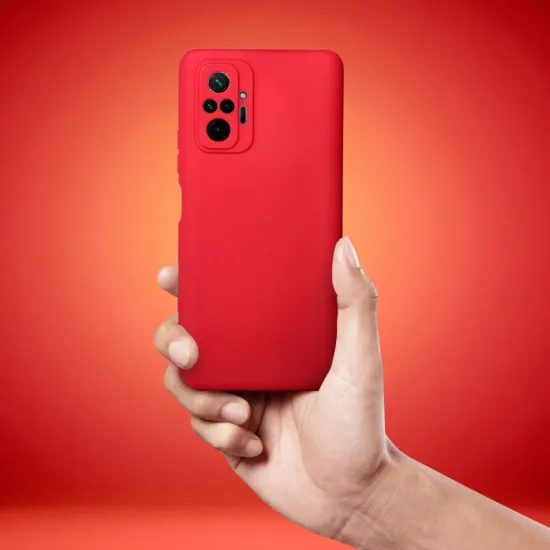 Obal / kryt na Xiaomi Redmi Note 14 červený - SOFT
