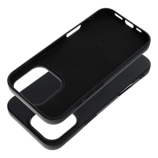 Obal / kryt na Apple iPhone 16 Pro Max čierne - SILICONE MAG COVER
