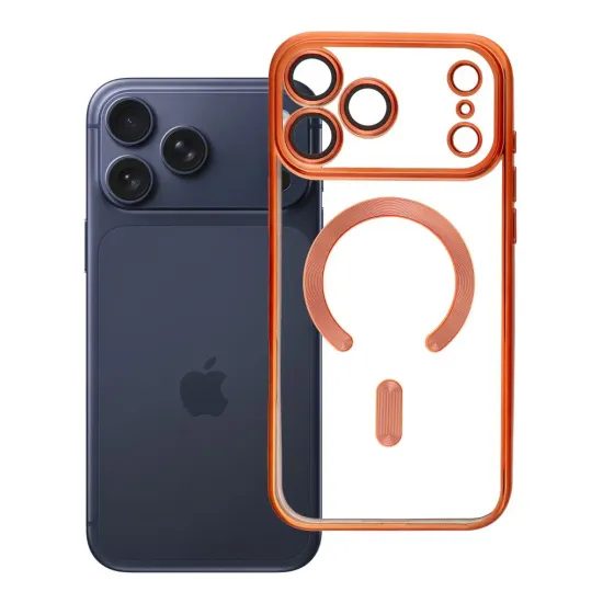 Obal / kryt na Apple iPhone 17 PRO MAX oranžový - Electro Mag Cover