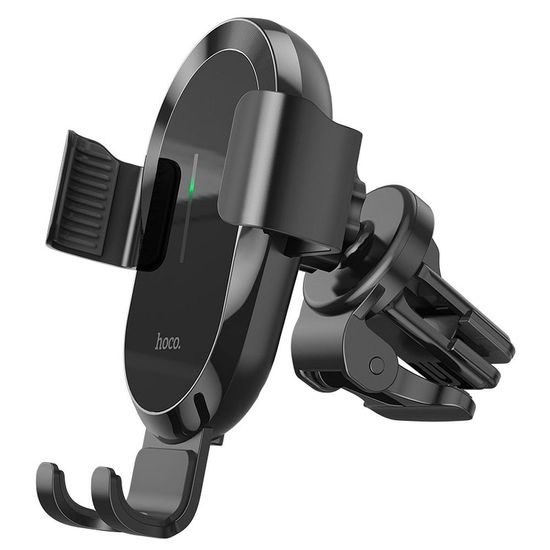 Držák do auta / větrací mřížky s bezdrátovým nabíjením černý - HOCO