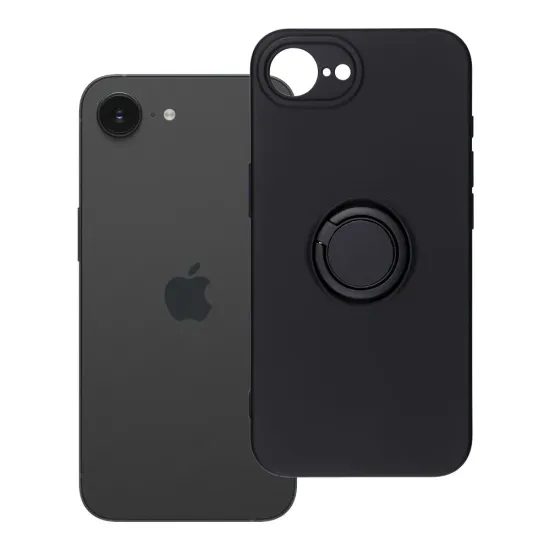 Obal / kryt na Apple iPhone 16e (SE 4 2025) / 17e černý - Silicone Ring