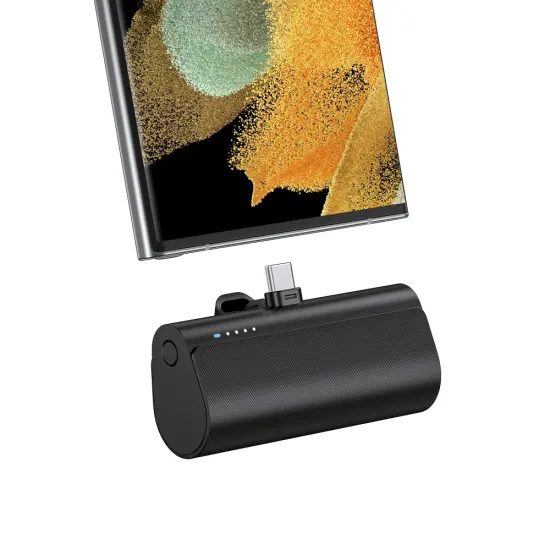 Powerbanka 5000 mAh s vestavěným konektorem USB-C 2,1A černá - Blue Star