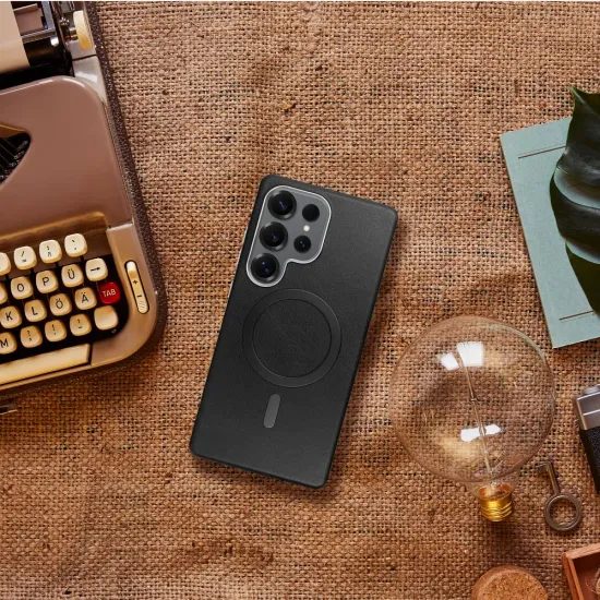 Obal / kryt na Samsung Galaxy A37 černý s MagSafe - Gentleman Mag Cover