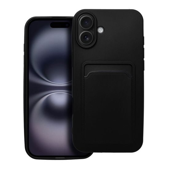 Obal / kryt na Apple iPhone 16 Plus černý - CARD case