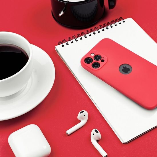 Obal / kryt na Apple iPhone 15 PRO červený - SOFT Case