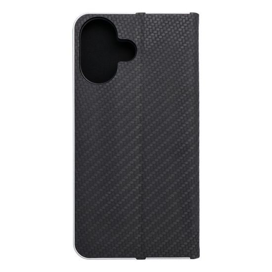 Pouzdro / obal na Apple iPhone 16 černé - knížkové LUNA Book Carbon