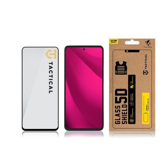 Tvrzené / ochranné sklo T-Mobile T Phone 2 Pro 5G černé - 5D Tactical Glass Shield