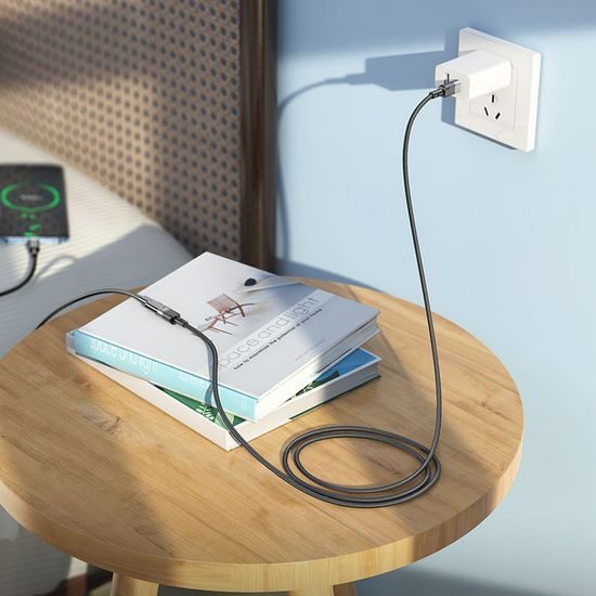 Redukce / adaptér USB C (samec) USB C (samice) 1,2m černý - HOCO