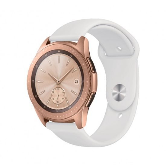 Silikonový univerzální řemínek na hodinky 20 mm bílá - COTECi