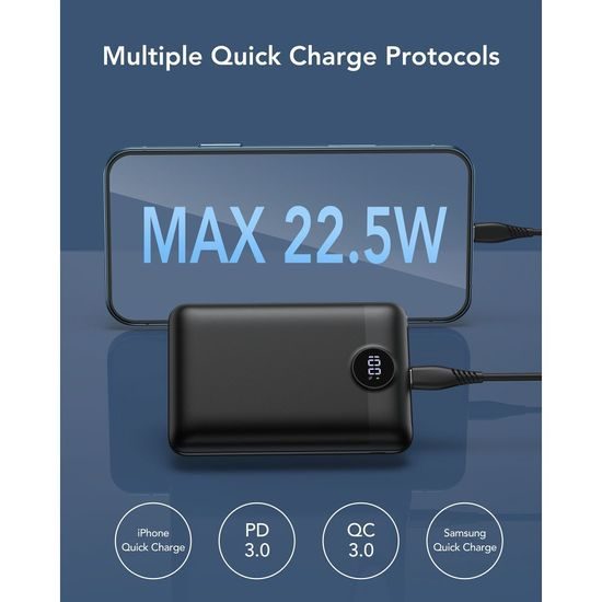 Powerbanka 20 000 mAh černá - Veger